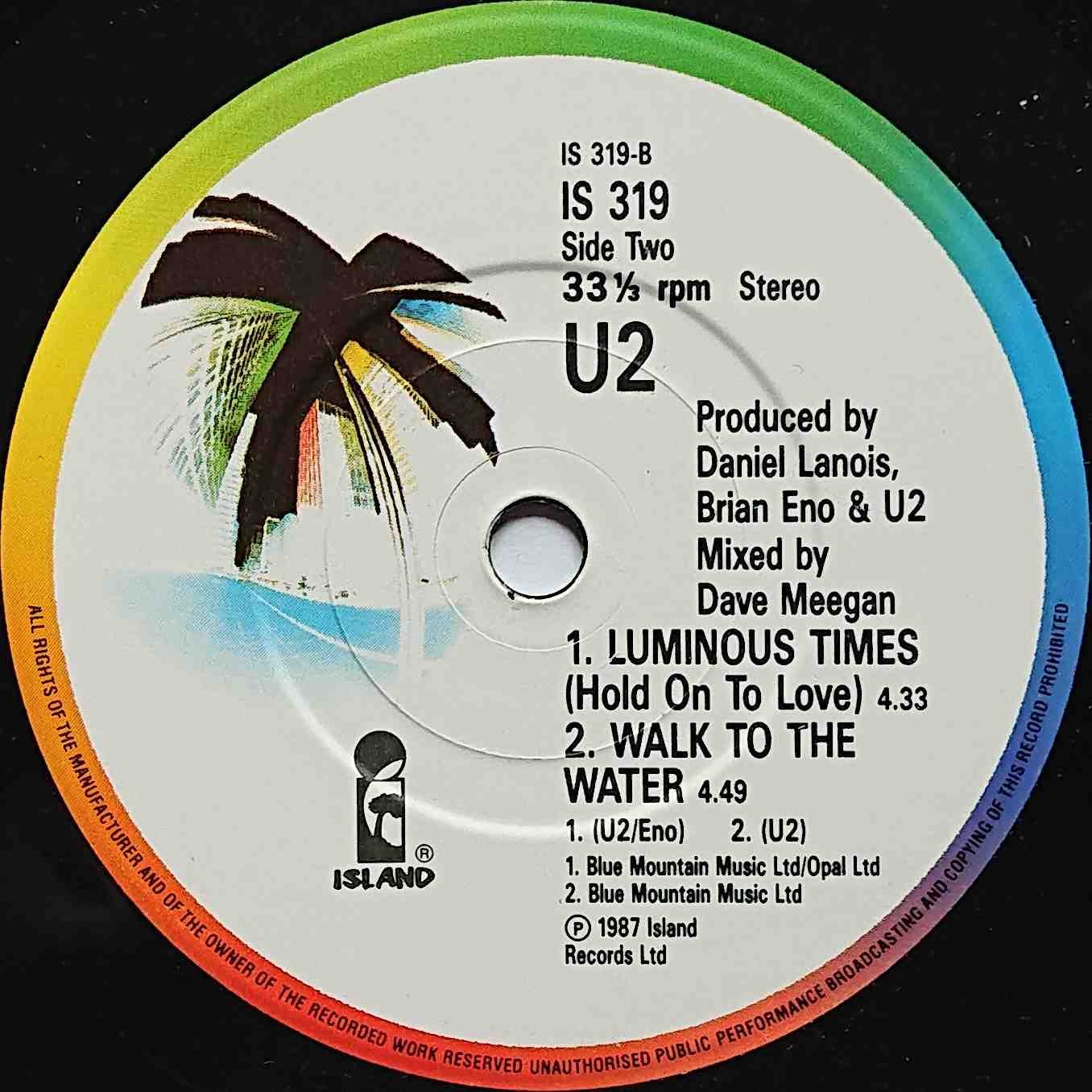 IS 319 With or without you U2  Label